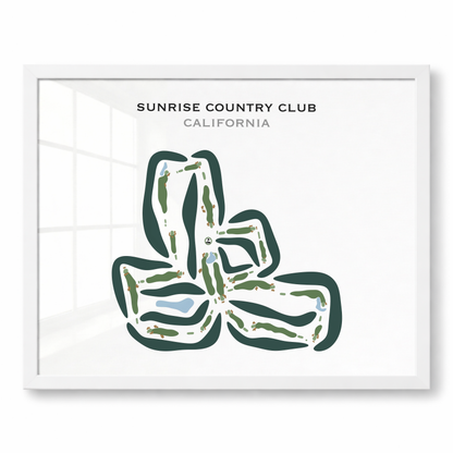 Sunrise Country Club, California - Printed Golf Courses