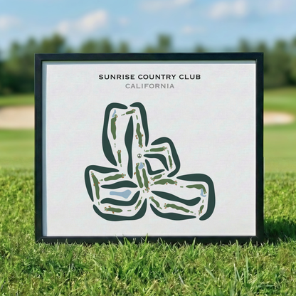 Sunrise Country Club, California - Printed Golf Courses
