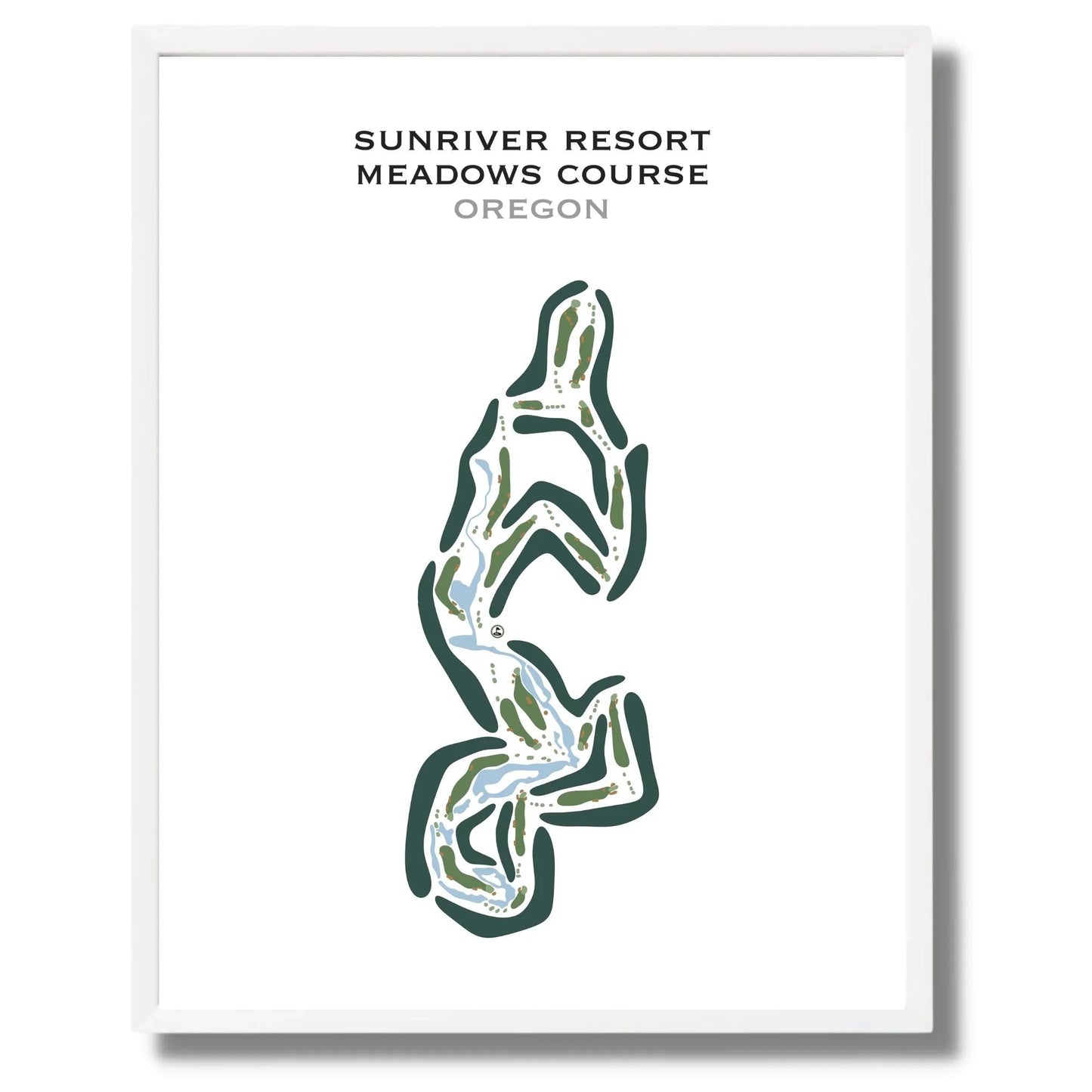 Sunriver Resort - Meadows Course, Oregon - Printed Golf Courses