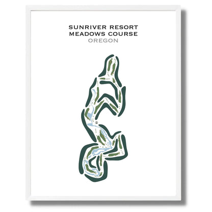 Sunriver Resort - Meadows Course, Oregon - Printed Golf Courses