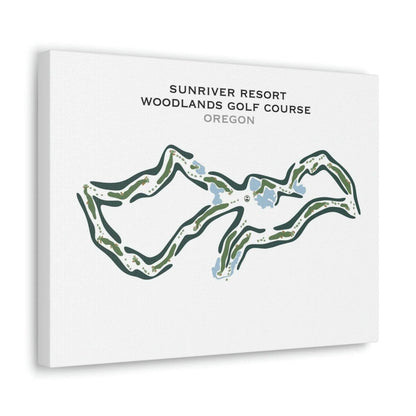 Sunriver Resort, Woodlands Golf Course, Oregon - Printed Golf Course