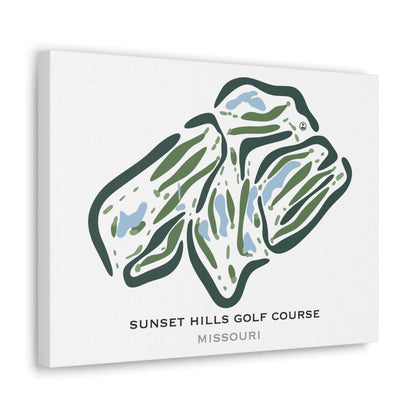 Sunset Hills Golf Course, Missouri - Printed Golf Courses