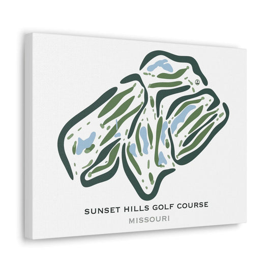 Sunset Hills Golf Course, Missouri - Printed Golf Courses