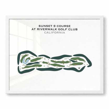 Sunset 9 Course at Riverwalk Golf Club, California - Printed Golf Courses
