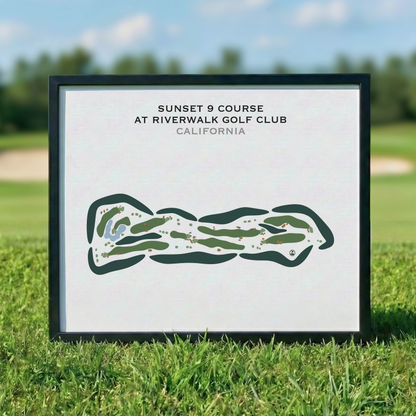 Sunset 9 Course at Riverwalk Golf Club, California - Printed Golf Courses