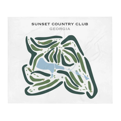 Sunset Country Club, Georgia - Printed Golf Courses