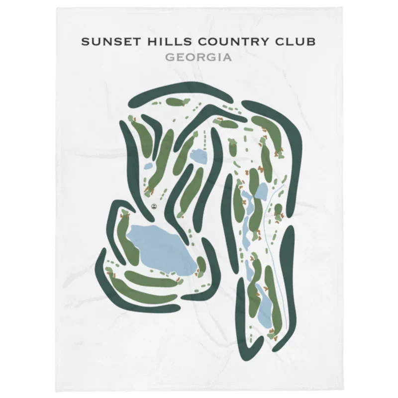 Sunset Hills Country Club, Georgia - Printed Golf Courses