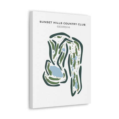 Sunset Hills Country Club, Georgia - Printed Golf Courses