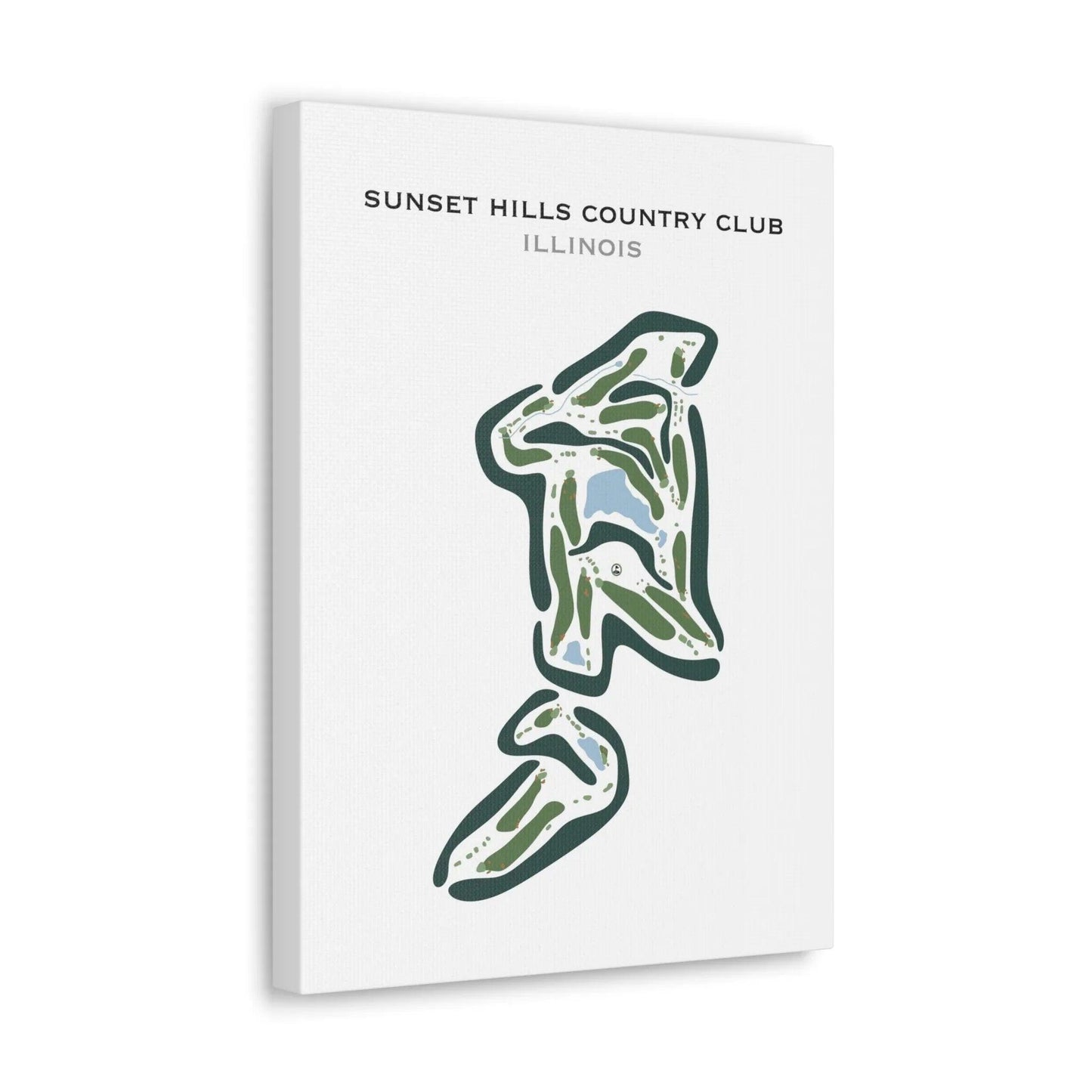Sunset Hills Country Club, Illinois - Printed Golf Courses