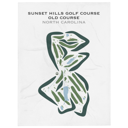 Sunset Hills Golf Course - Old Course, North Carolina - Printed Golf Courses