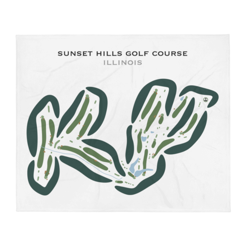 Sunset Hills Golf Course, Illinois - Printed Golf Courses