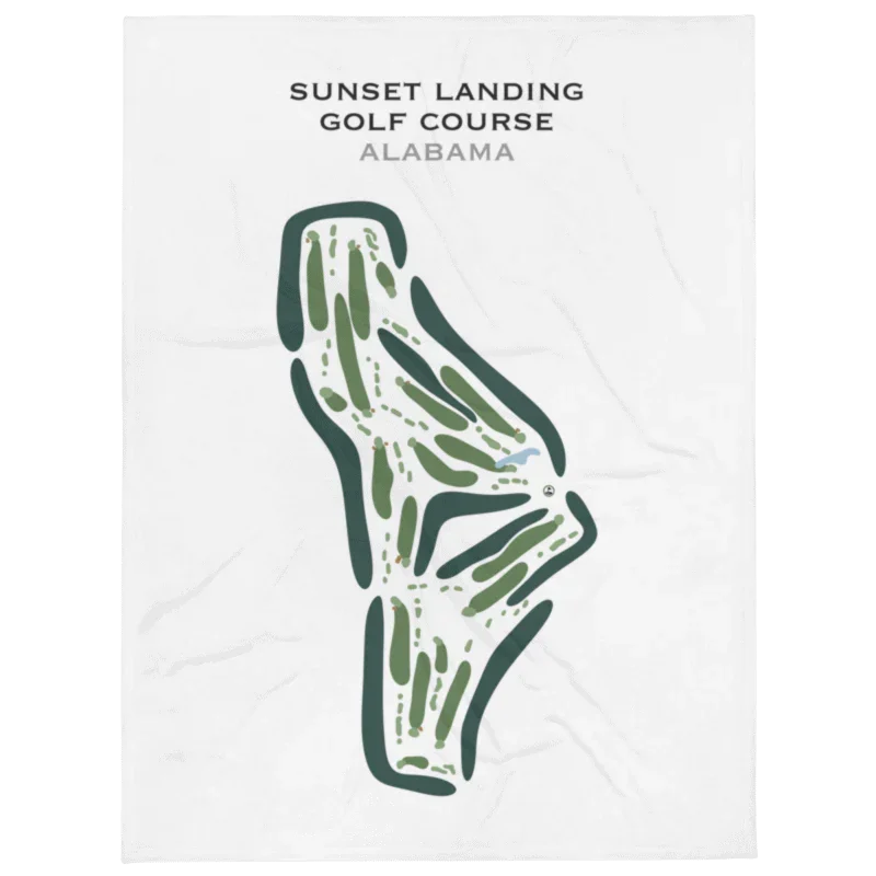 Sunset Landing Golf Course, Alabama - Printed Golf Courses