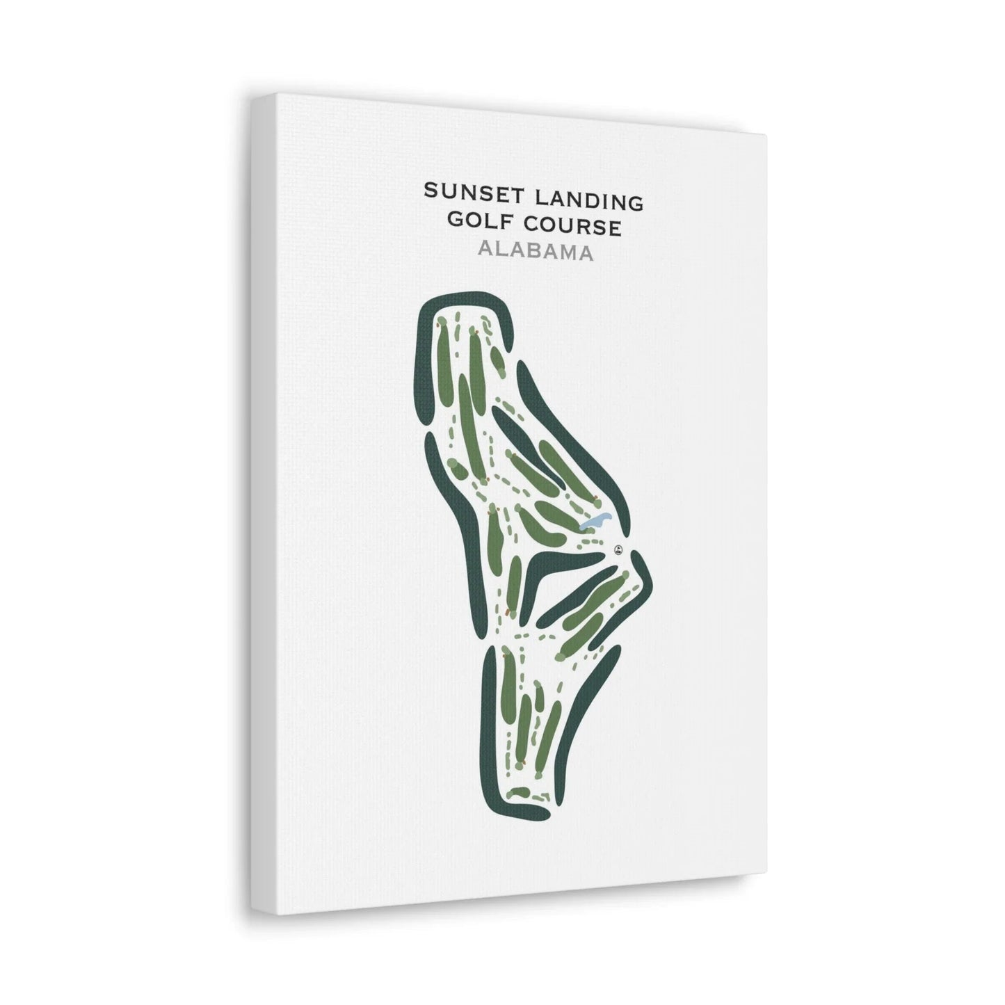 Sunset Landing Golf Course, Alabama - Printed Golf Courses