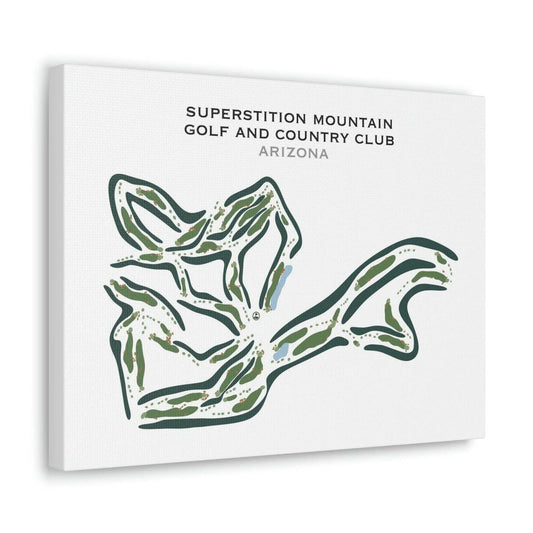 Superstition Mountain, Arizona - Printed Golf Courses