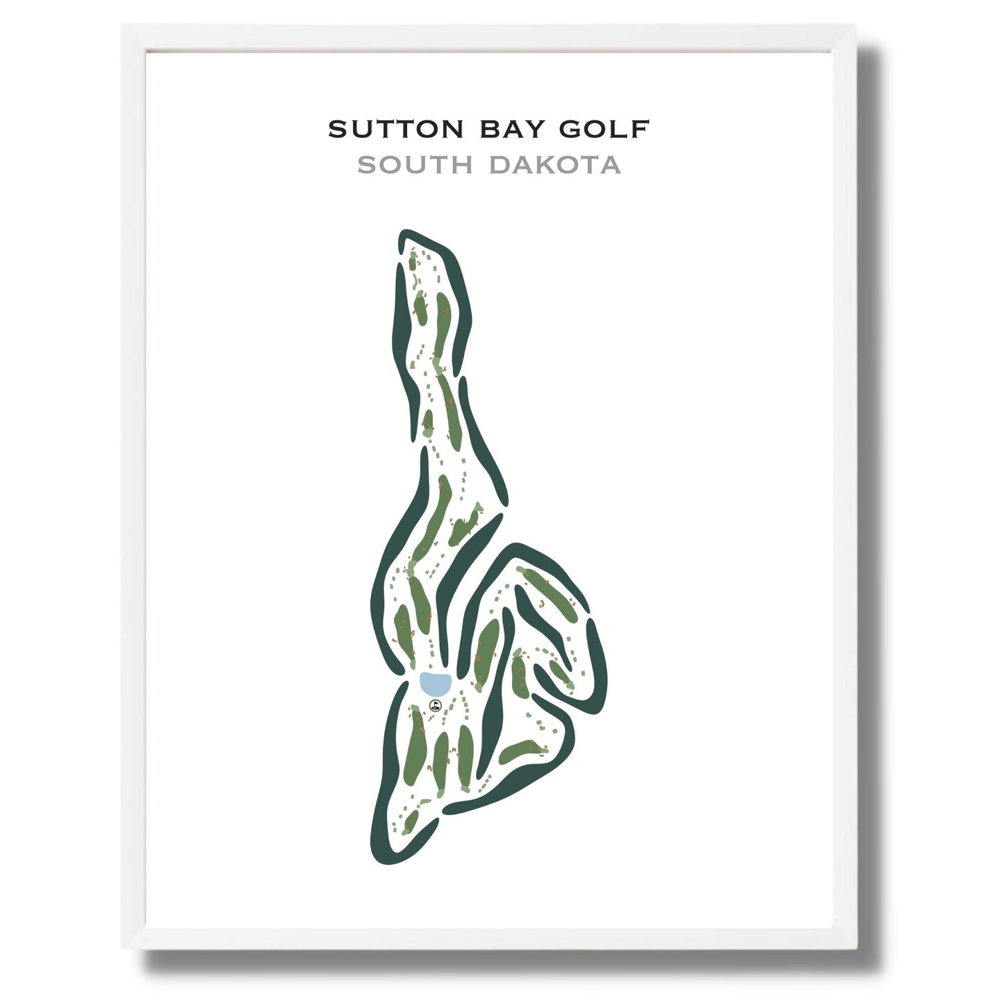 Sutton Bay Golf, South Dakota - Printed Golf Courses