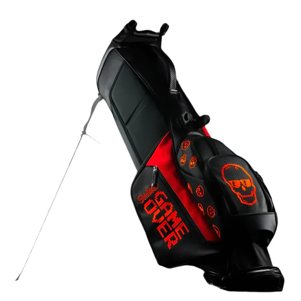 Swag Golf - Game Over Red/Black Vessel Golf Bag - GOLF LEAGUE