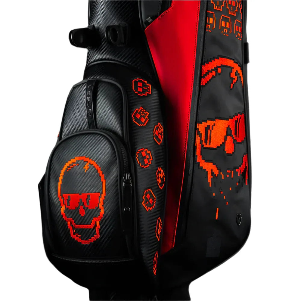 Swag Golf - Game Over Red/Black Vessel Golf Bag - GOLF LEAGUE
