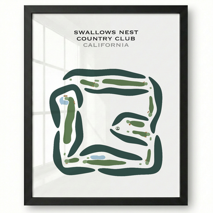 Swallows Nest Country Club, California - Printed Golf Courses