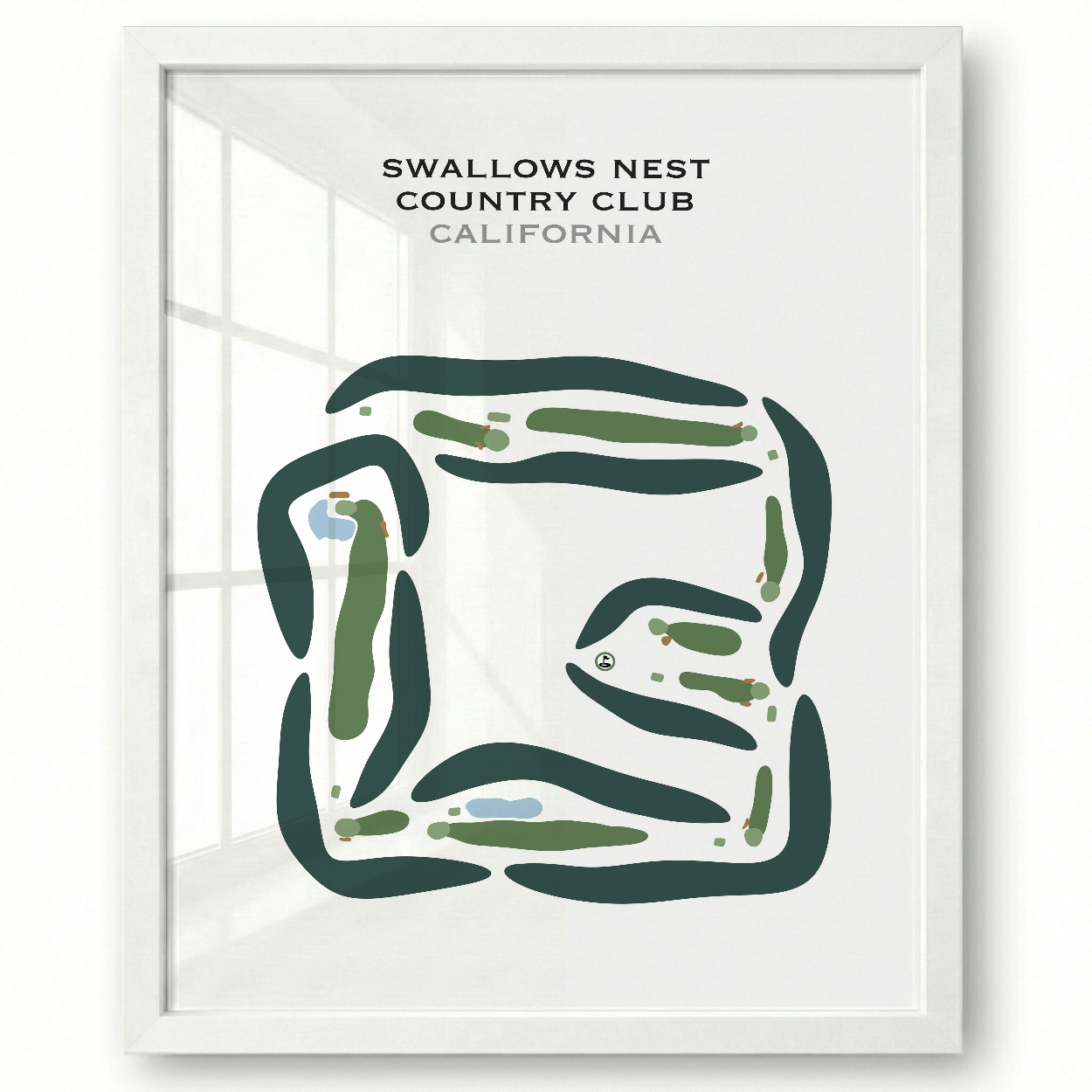 Swallows Nest Country Club, California - Printed Golf Courses