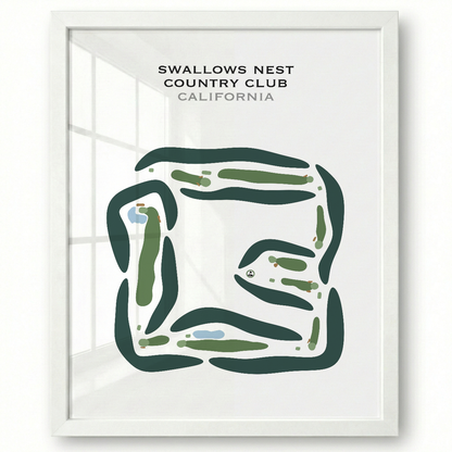 Swallows Nest Country Club, California - Printed Golf Courses