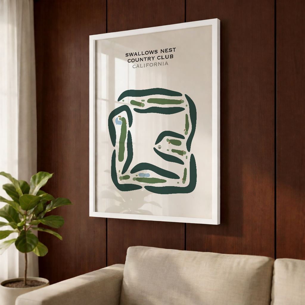 Swallows Nest Country Club, California - Printed Golf Courses