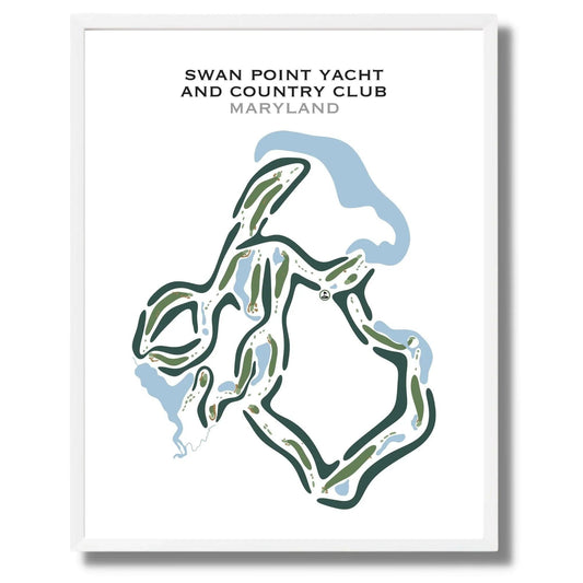 Swan Point Yacht & Country Club, Maryland - Printed Golf Courses