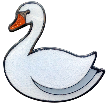 ReadyGolf: Glitter Ball Marker & Hat Clip - Swan