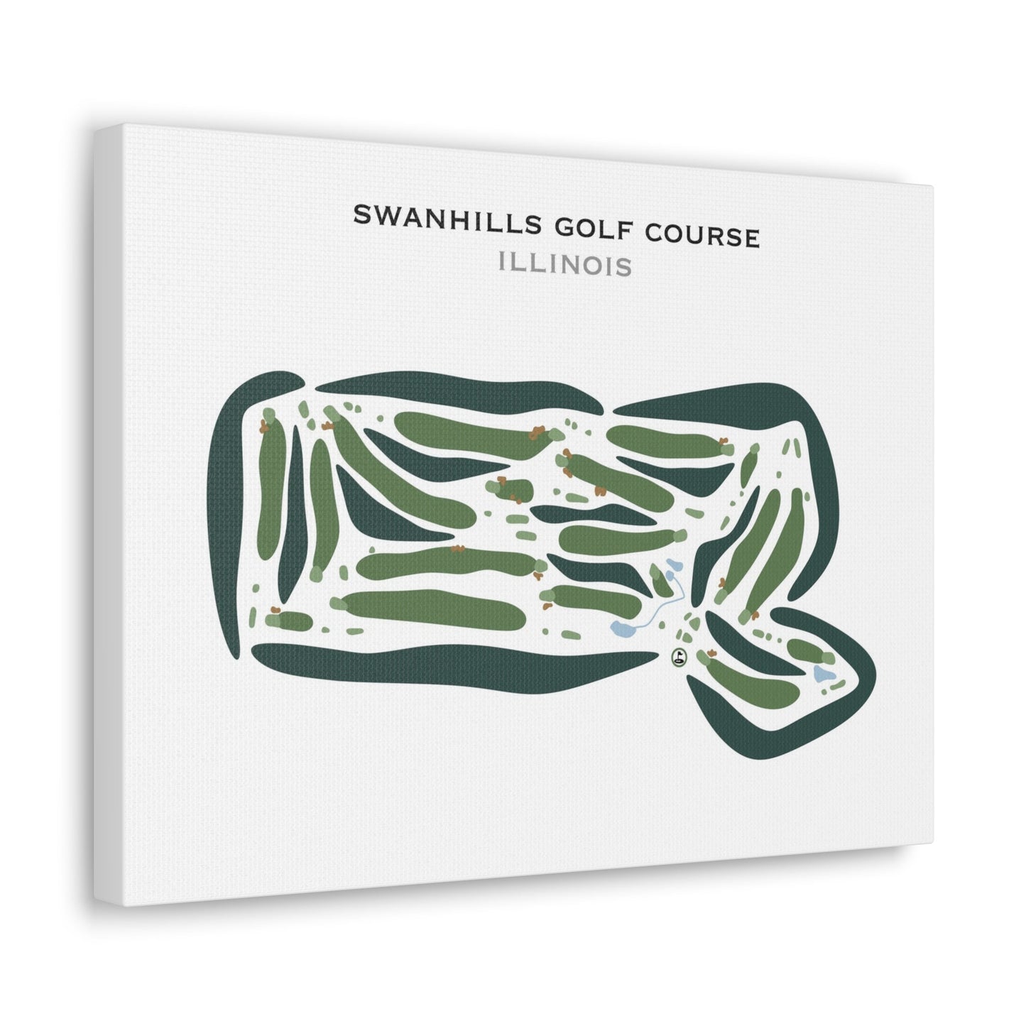 Swanhills Golf Course, Illinois - Printed Golf Courses