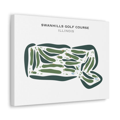 Swanhills Golf Course, Illinois - Printed Golf Courses
