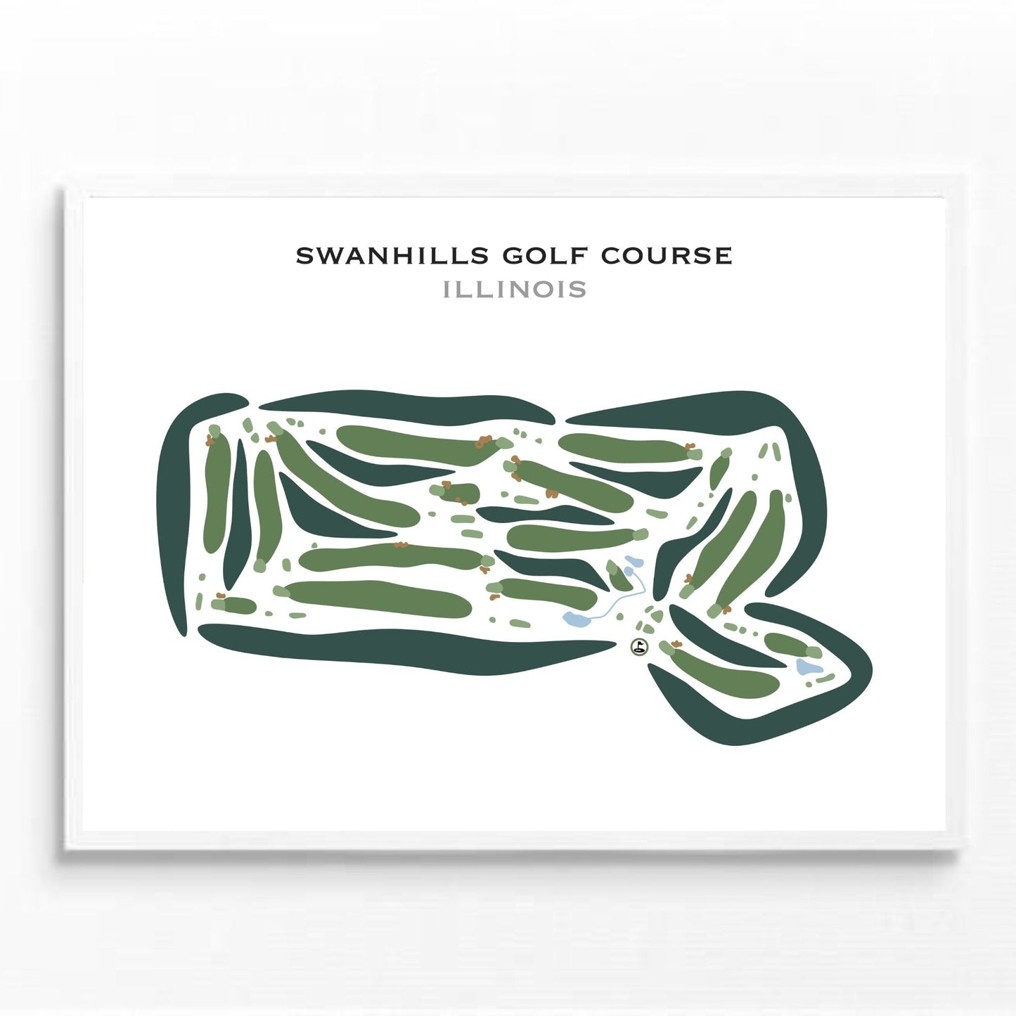 Swanhills Golf Course, Illinois - Printed Golf Courses