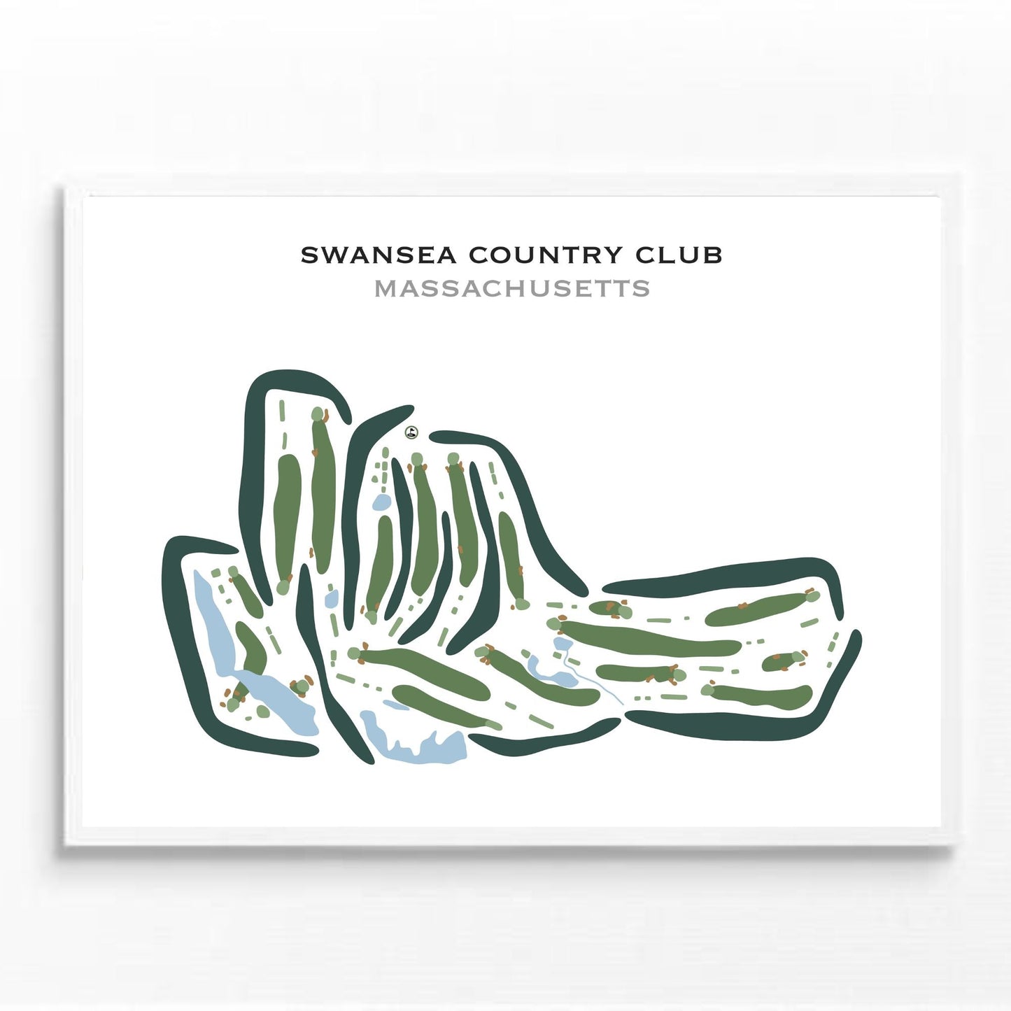 Swansea Country Club, Massachusetts - Printed Golf Courses