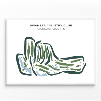 Swansea Country Club, Massachusetts - Printed Golf Courses