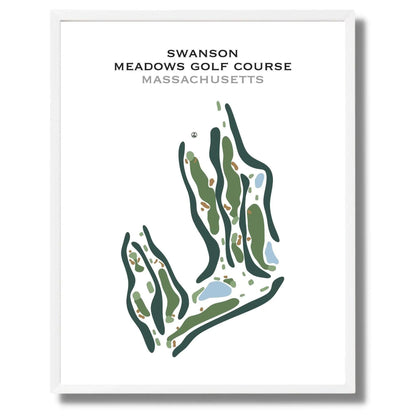 Swanson Meadows Golf Course, Massachusetts - Printed Golf Course