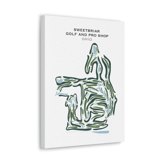 Sweetbriar Golf & Pro Shop, Ohio - Printed Golf Courses