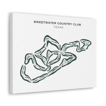 Sweetwater Country Club, Texas - Printed Golf Courses