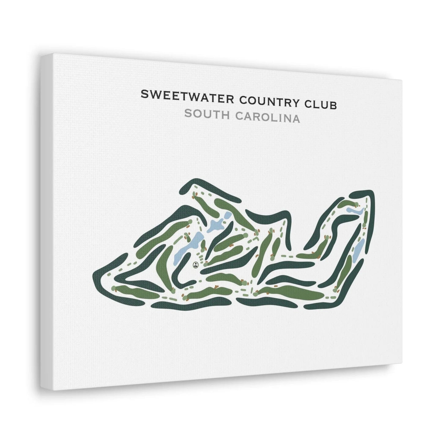 Sweetwater Country Club, South Carolina - Printed Golf Course