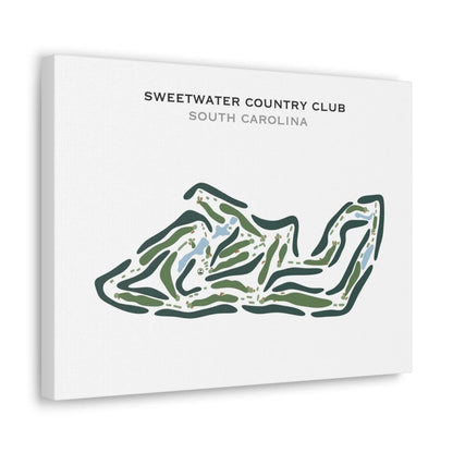 Sweetwater Country Club, South Carolina - Printed Golf Course