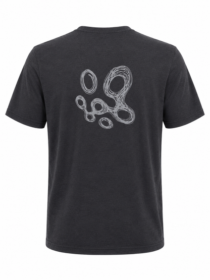 Amble x Press Golf Swirls Tee - Black