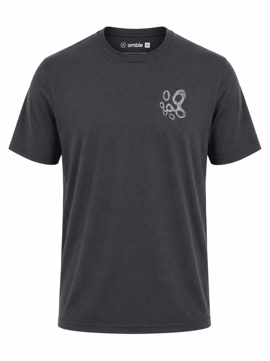 Amble x Press Golf Swirls Tee - Black