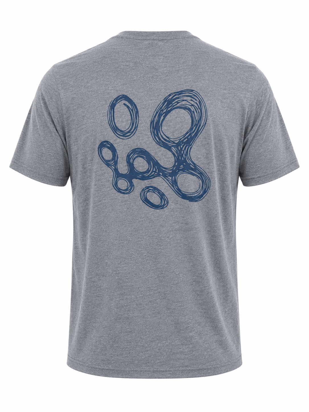 Amble x Press Golf Swirls Tee - Gray