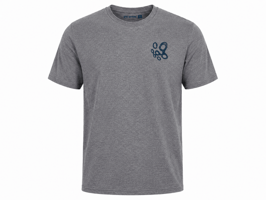 Amble x Press Golf Swirls Tee - Gray