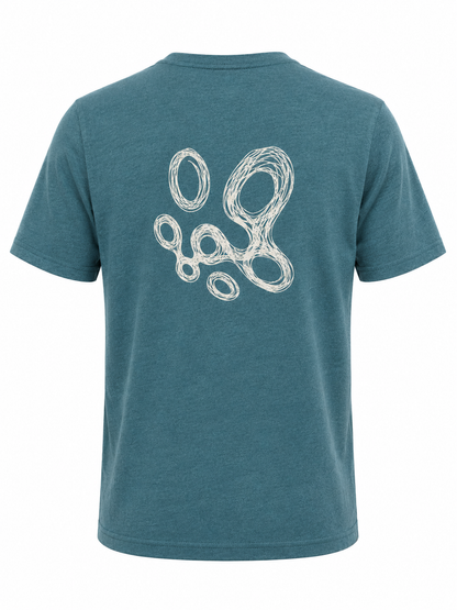 Amble x Press Golf Swirls Tee - Green