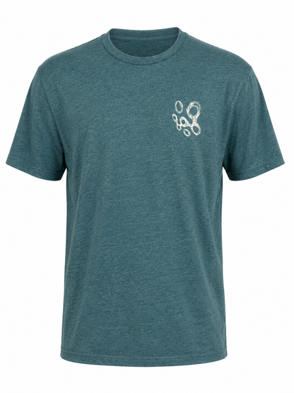 Amble x Press Golf Swirls Tee - Green