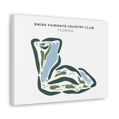 Swiss Fairways Country Club, Florida - Printed Golf Courses