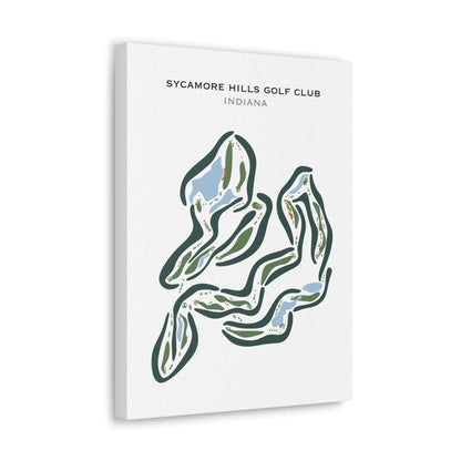 Sycamore Hills Golf Club, Indiana - Printed Golf Courses