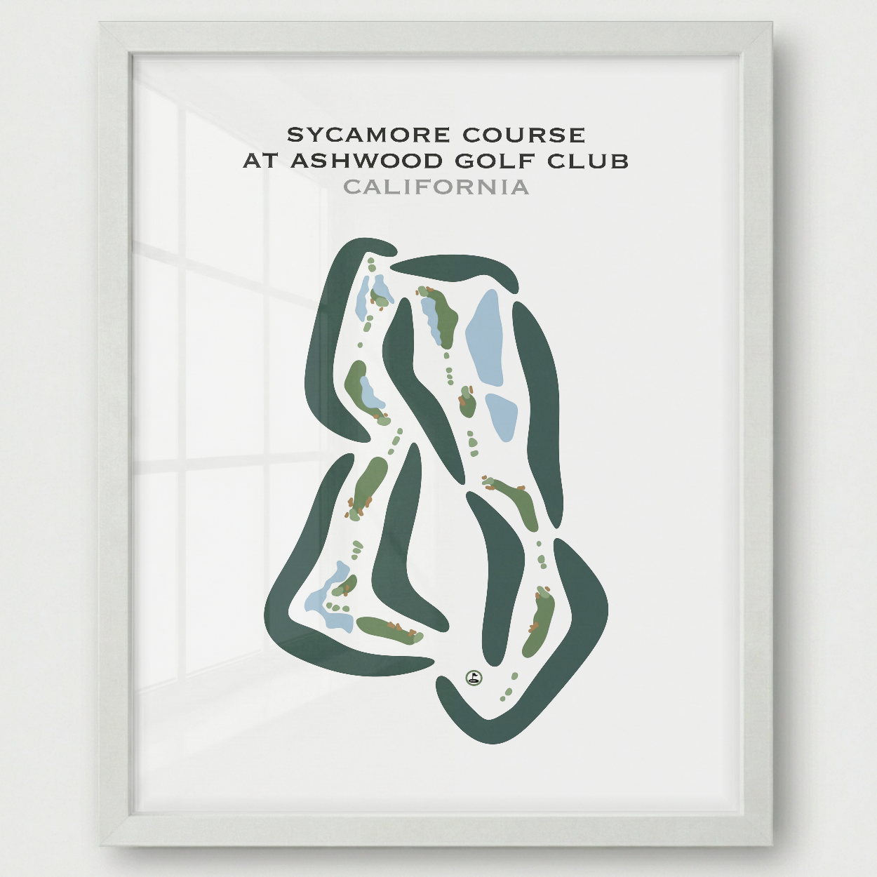 Sycamore Course at Ashwood Golf Club, California - Printed Golf Courses