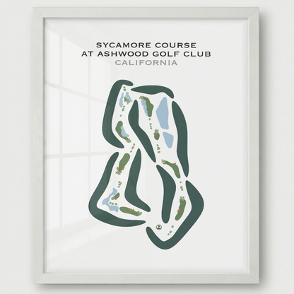 Sycamore Course at Ashwood Golf Club, California - Printed Golf Courses