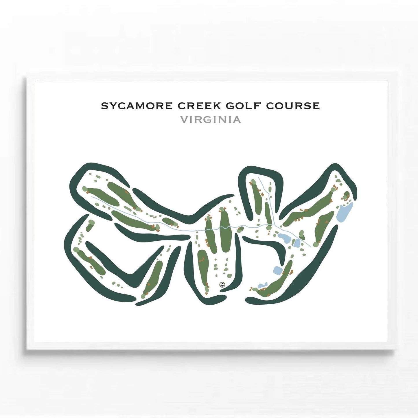 Sycamore Creek Golf Course, Virginia - Printed Golf Courses