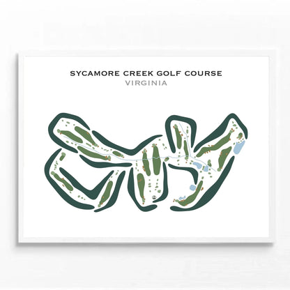 Sycamore Creek Golf Course, Virginia - Printed Golf Courses