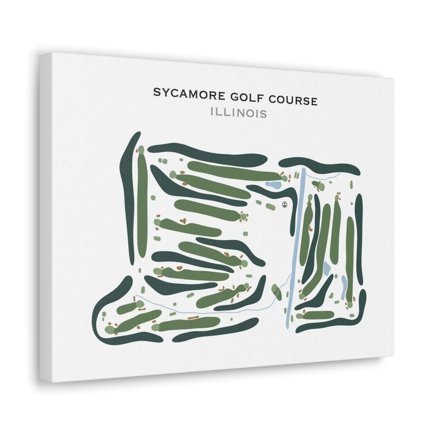 Sycamore Golf Course, Illinois - Printed Golf Course